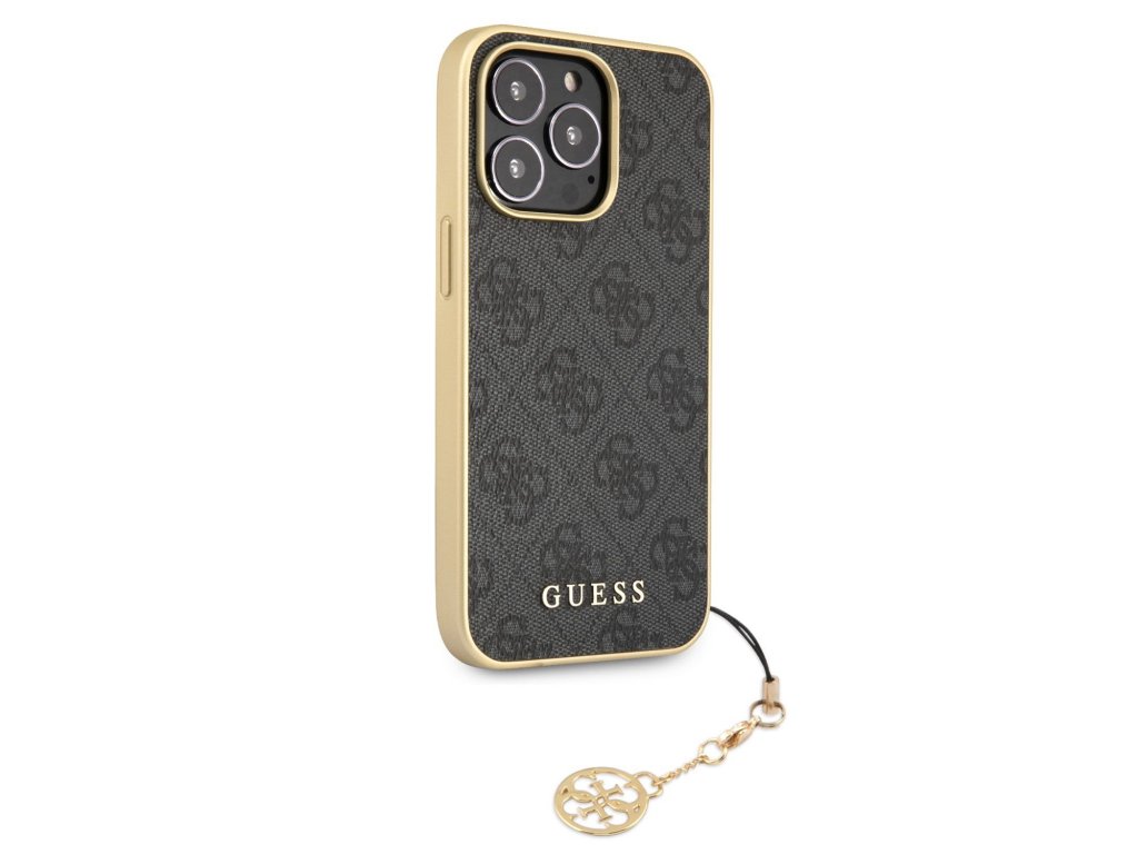 Zadní Kryt Guess 4G Charms pro iPhone 13 Pro Max - šedý