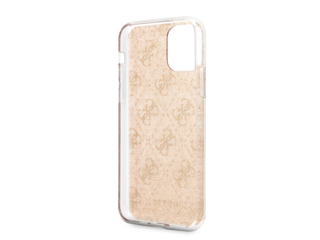 Zadní Kryt Guess 4G Glitterpro iPhone 11 - zlatý