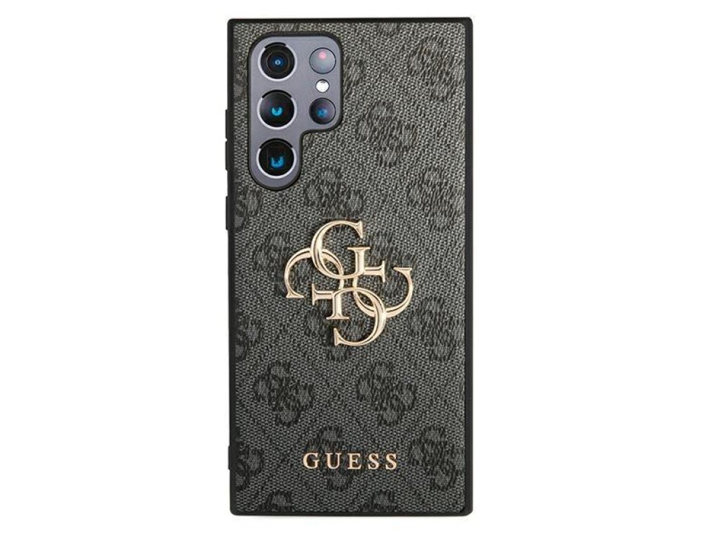 Guess Pevné pouzdro 4G Big Metal Logo pro Samsung Galaxy S22 Ultra - šedé