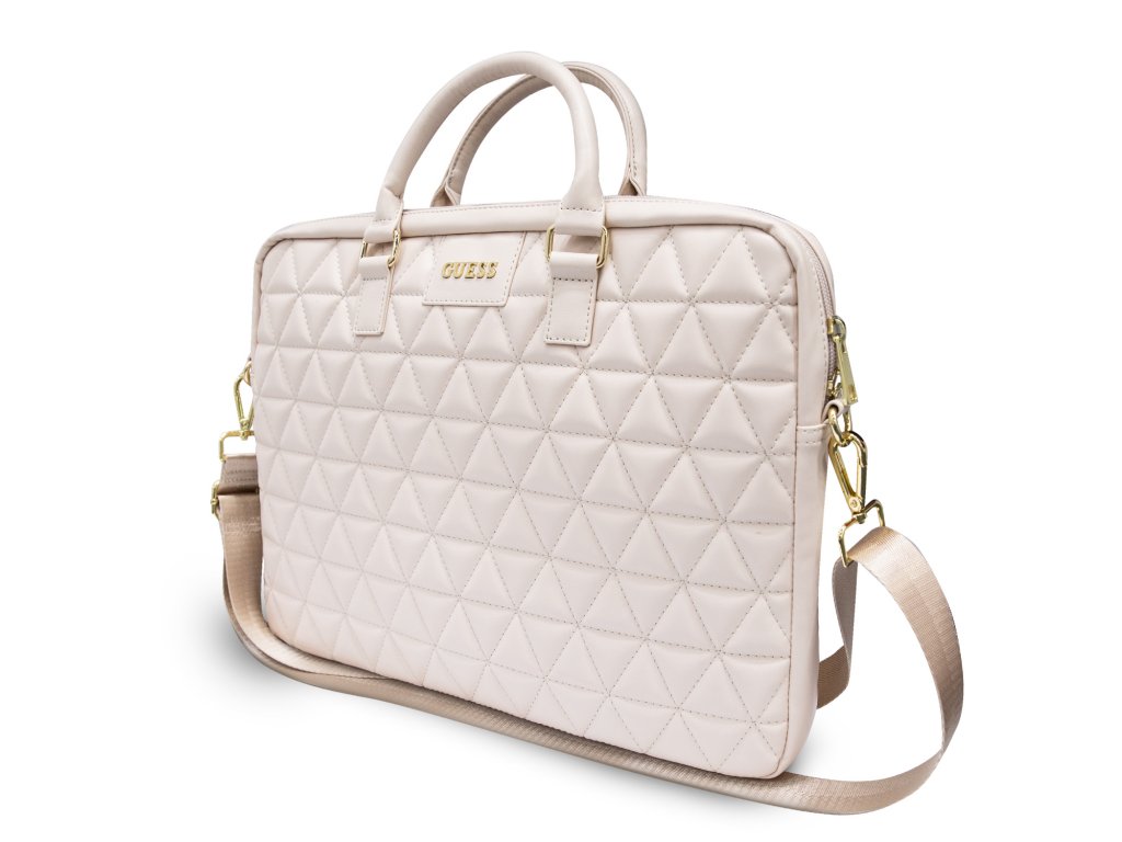 Guess Quilted Obal pro Notebook 15" Pink