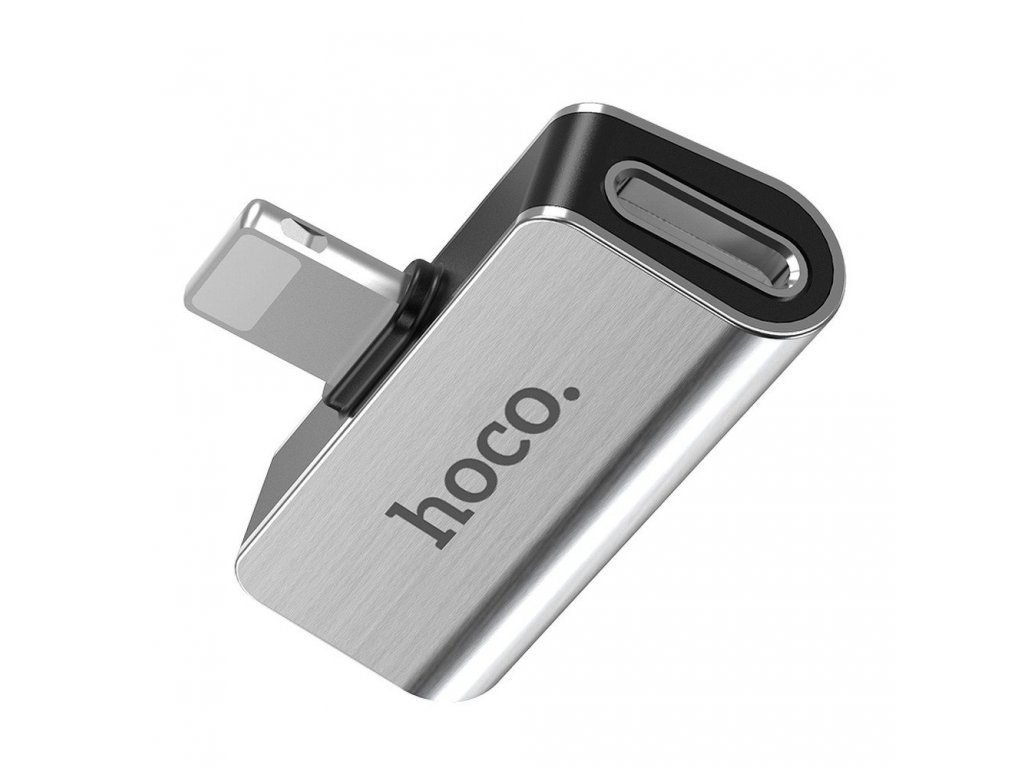 HOCO audio adaptér 2 v 1 pro Iphone Lightning 8-pin - Iphone Lightning 8-pin + Iphone Lightning 8-pin LS24 (funguje mikrofon)