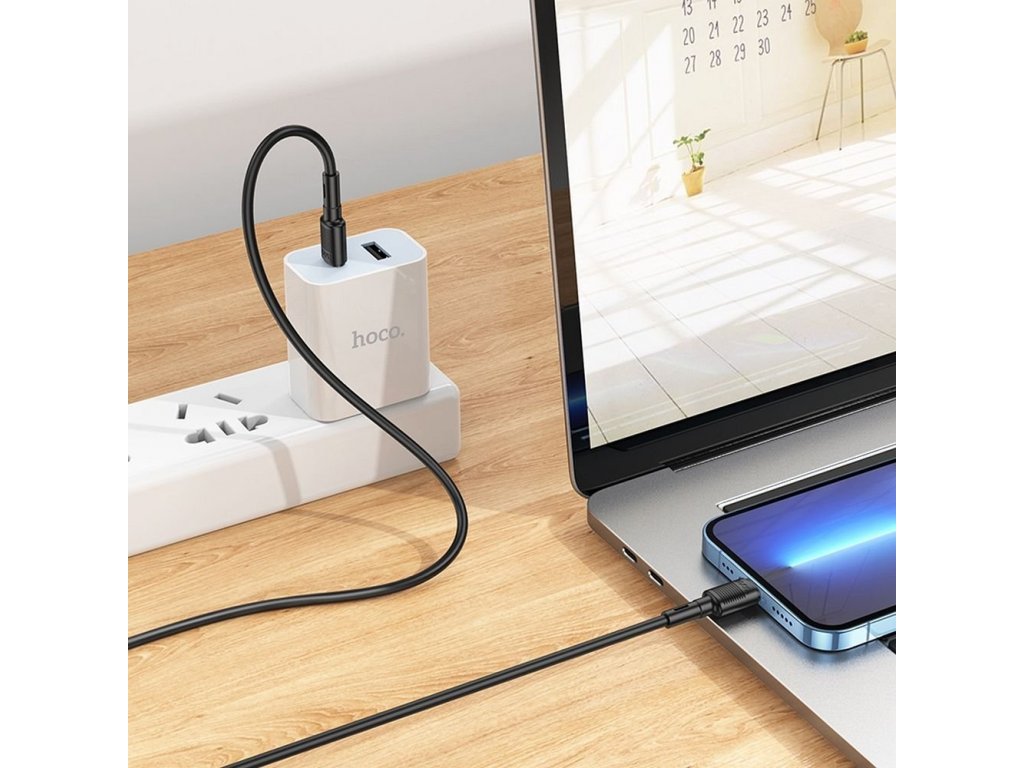 Kabel HOCO Type C to Lightning 1m - černý