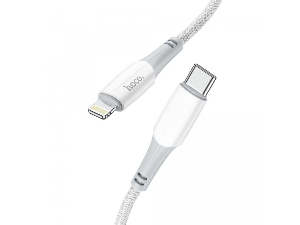 Kabel HOCO Typ C do iPhone Lightning 8-pin 1m - bílý