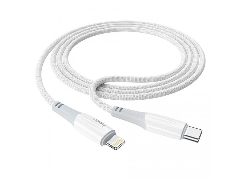 Kabel HOCO Typ C do iPhone Lightning 8-pin 1m - bílý