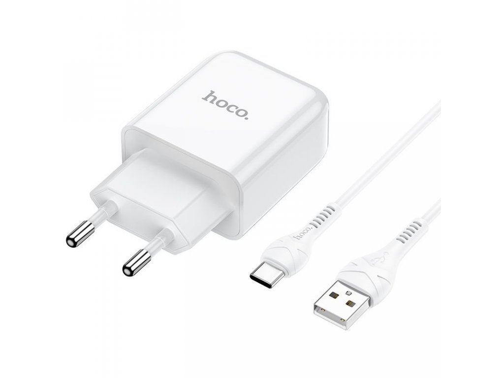 Cestovní nabíječka USB + kabel Type C 2A N2 Vigour - bílá