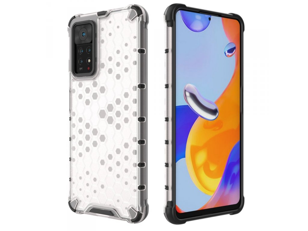 Pancéřové pouzdro Honeycomb s gelovým rámečkem Xiaomi Redmi Note 11 Pro+ / 11 Pro - modré