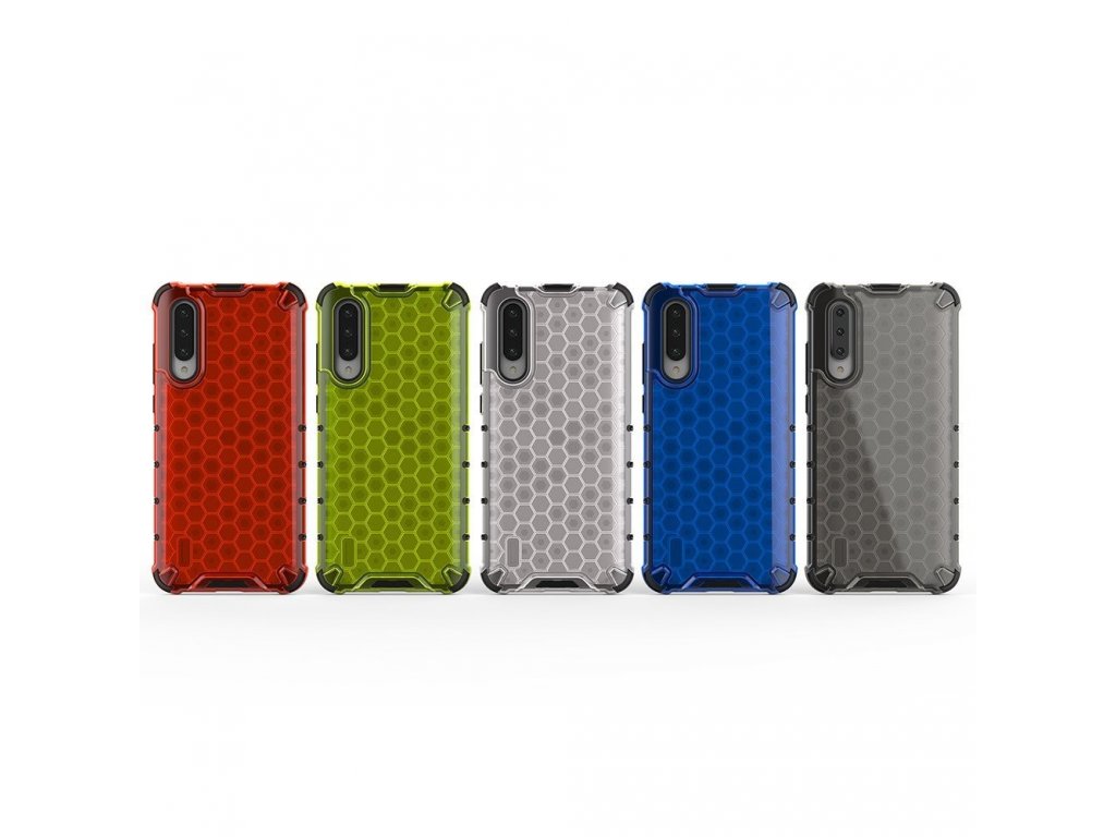 Honeycomb pancéřové pouzdro s gelovým rámem Xiaomi Mi CC9e / Xiaomi Mi A3 průsvitné