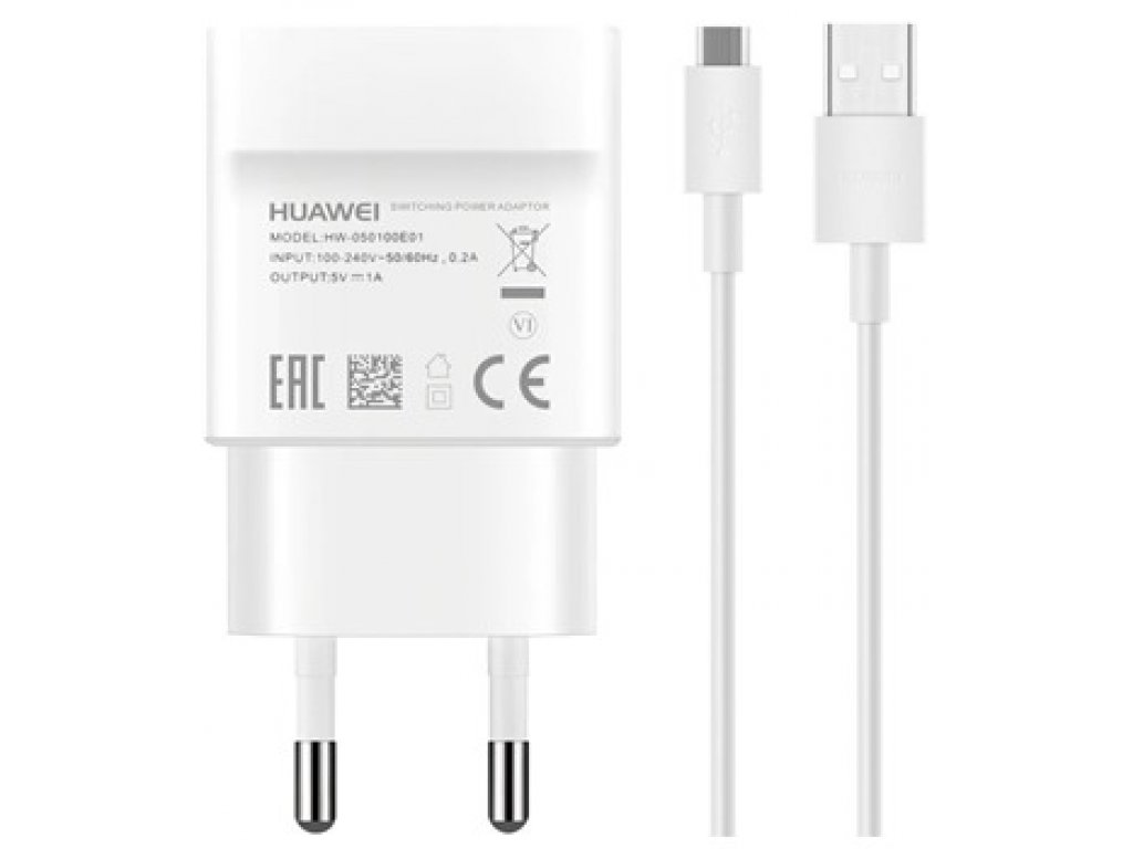 Huawei 5W nabíječka s kabelem micro USB - bílá