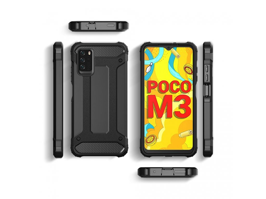 Pancéřový kryt Hybrid Armor pro Xiaomi Redmi Note 10 5G / Poco M3 Pro - zlatý