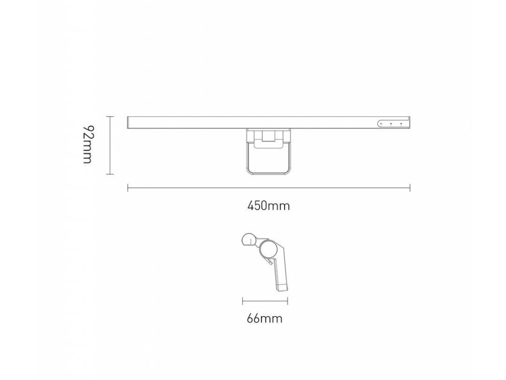 i-work LED lampa na monitor pro stolní počítač světlo bílá (DGIWK-B02)