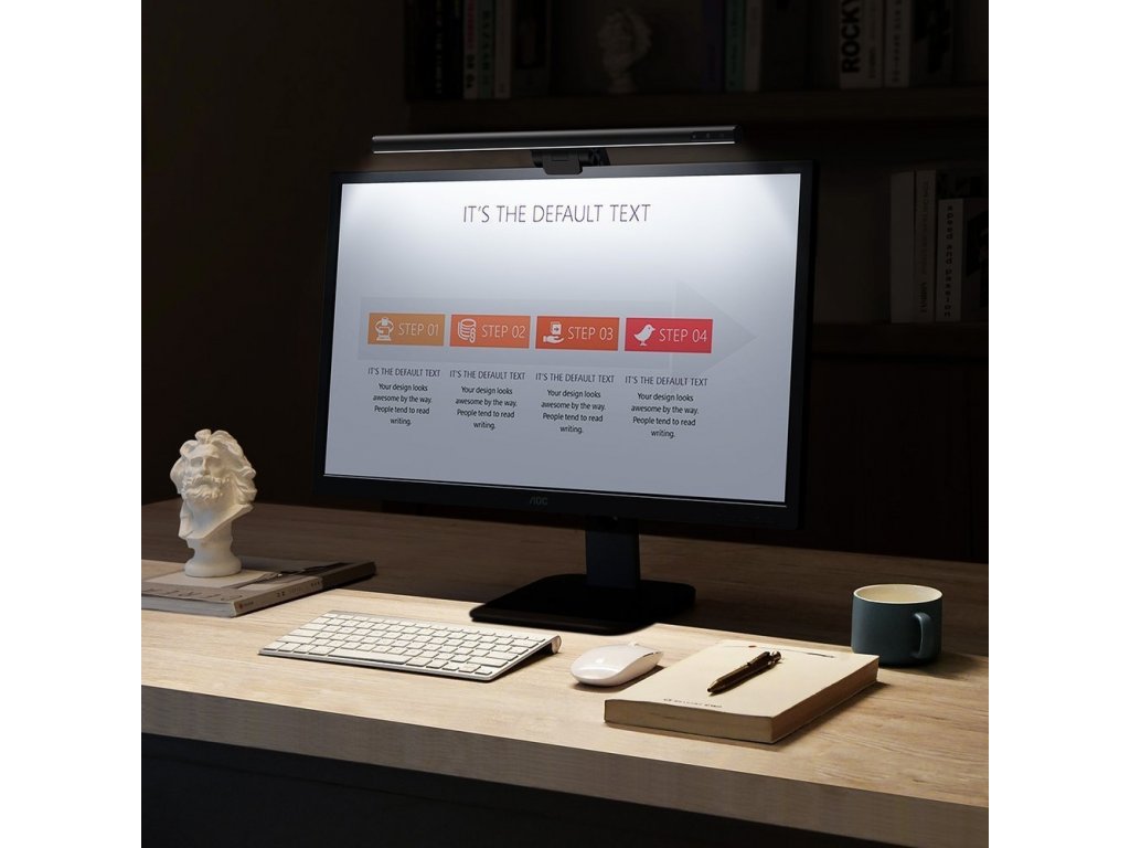 i-work LED světlo pro monitor stolního počítače černé (DGIWK-B01)