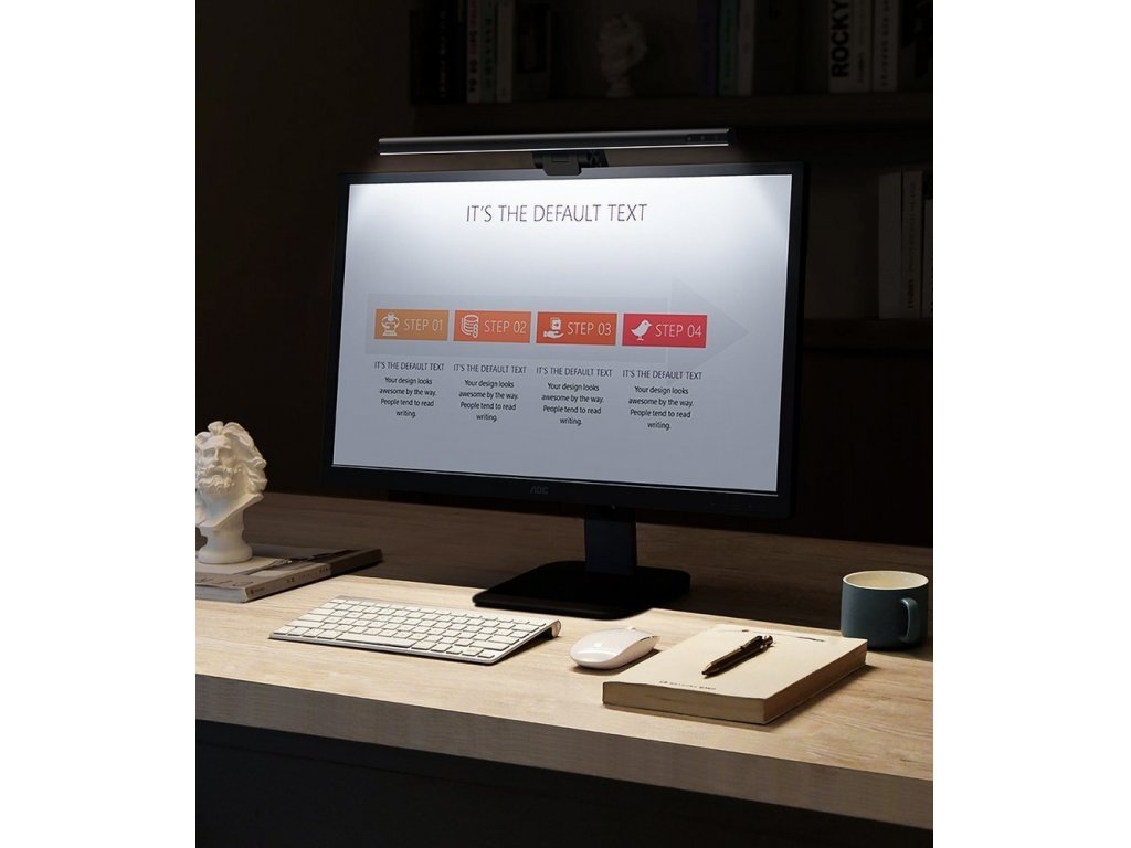 i-work LED světlo pro monitor stolního počítače černé (DGIWK-B01)