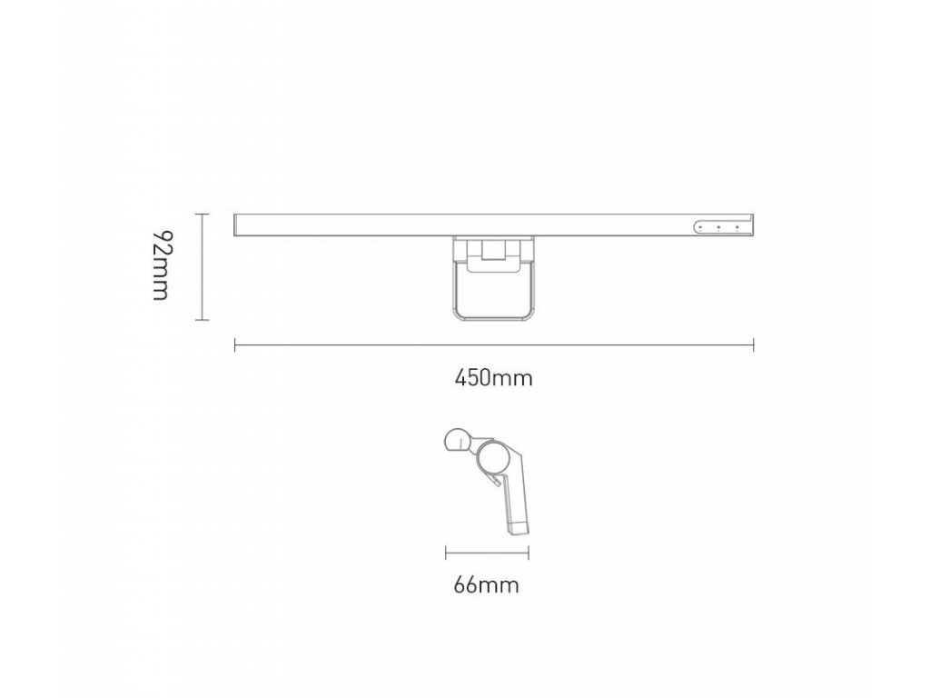 i-work LED světlo pro monitor stolního počítače černé (DGIWK-B01)