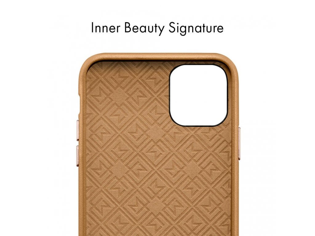 iPhone 11 Pro Max Pouzdro Spigen La Manon Câlin Easy Leather Grip - Camel Brown