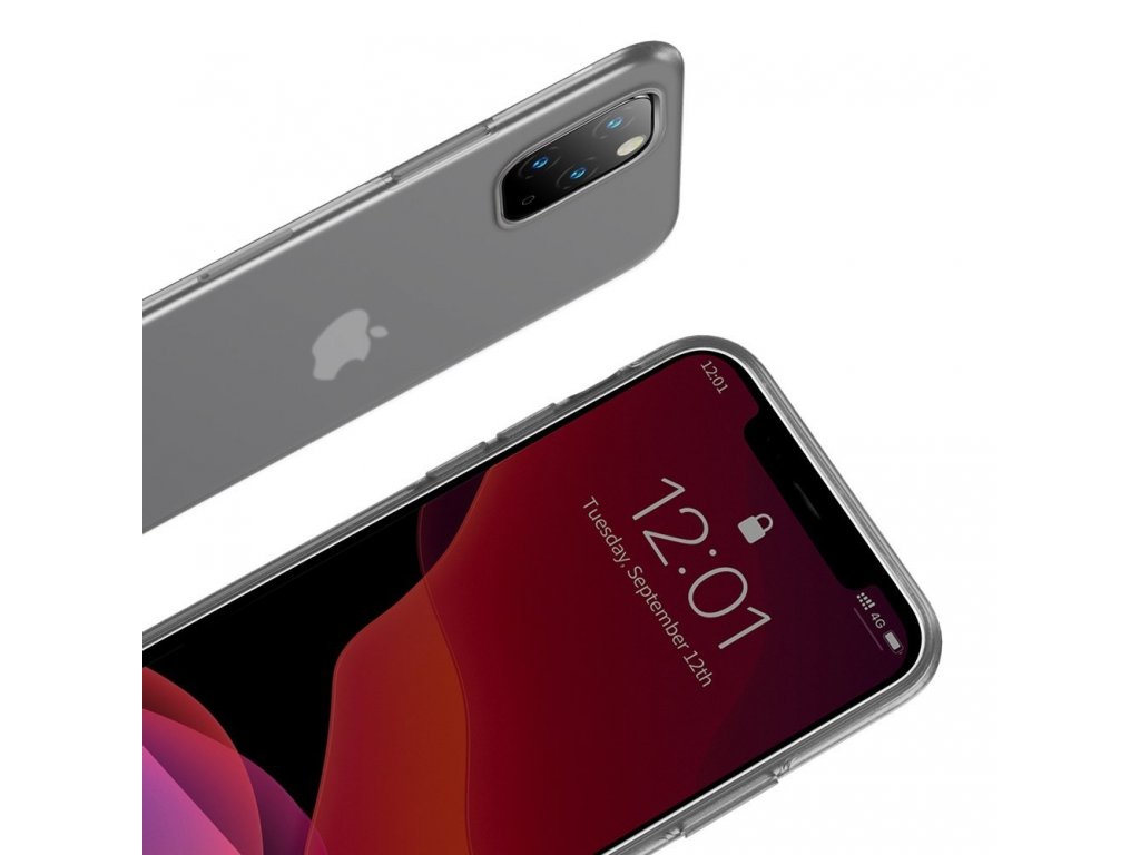 Jelly matné průsvitné gelové pouzdro iPhone 11 Pro černé (WIAPIPH58S-GD01)