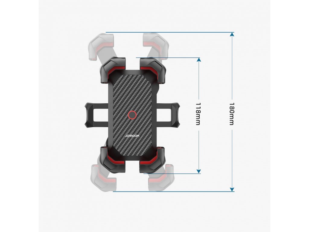 Joyroom držák telefonu na motorku - černý 