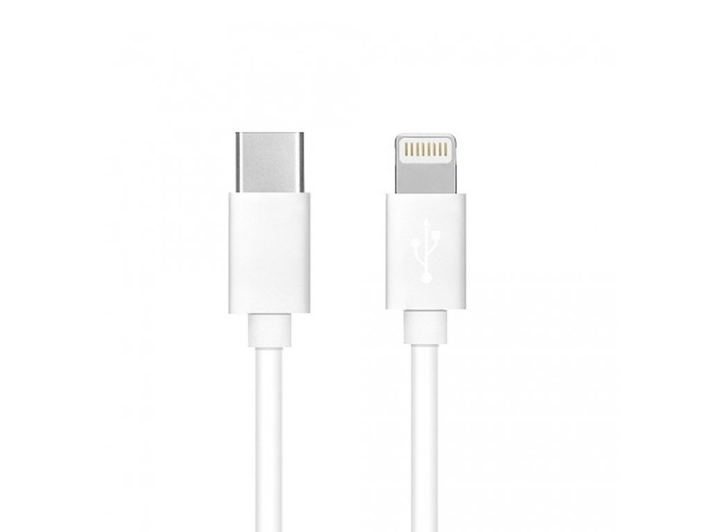 Kabel USB-C / Lightning 8-pin Power Delivery PD20W 3A C291 bílý 1 metr