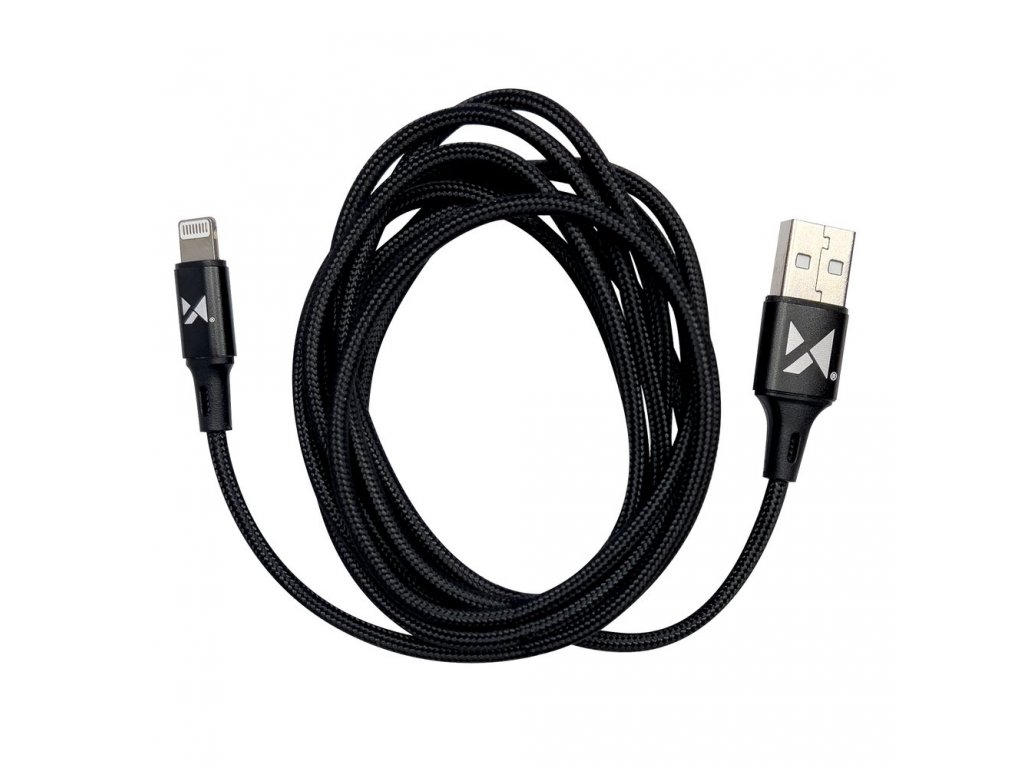 Kabel USB - Lightning 2,4A 1m černý (WUC-L1B)