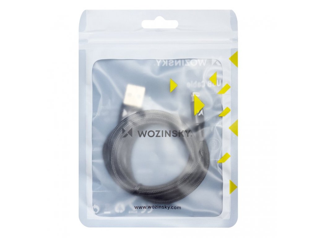 Kabel USB - Lightning 2,4A 1m černý (WUC-L1B)