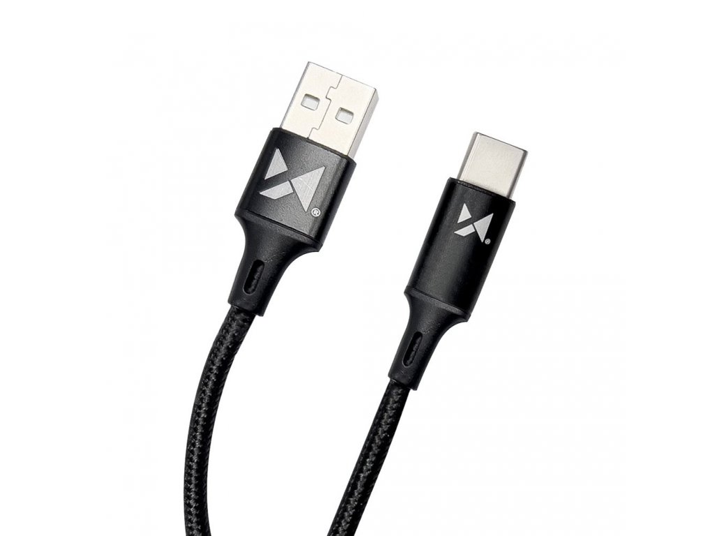 Kabel USB na USB typu C 2,4A 2 m černý(WUC-C2B)