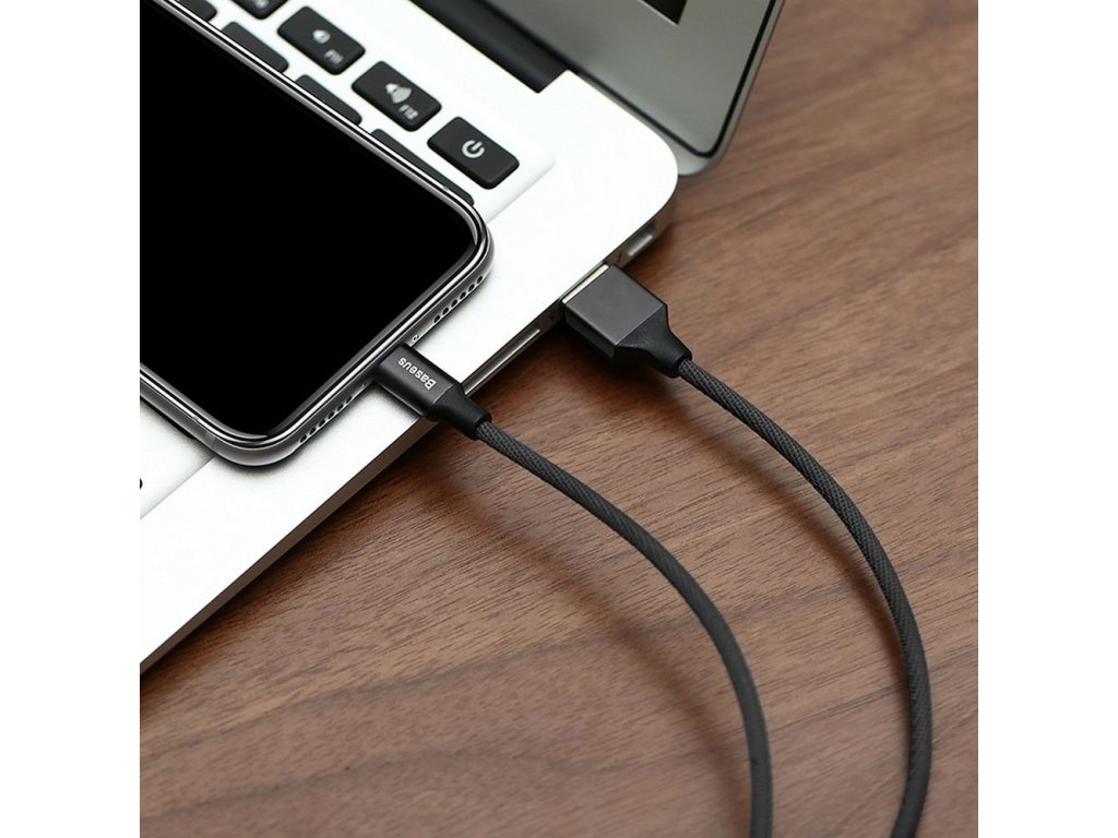 Kabel USB pro Apple Lightning 8-pin 1,5A Yvien CALYW-C01 3m černý