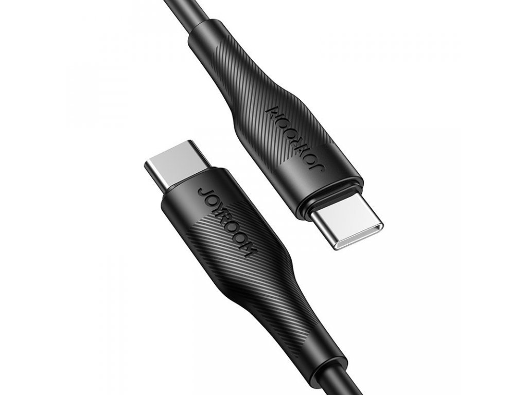 Kabel USB typu C - USB Type C Power Delivery 60W 3A 0,25m černý (Black)