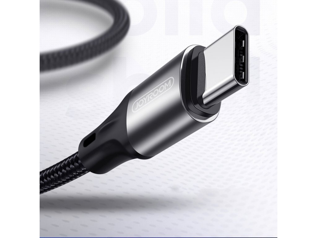 Kabel USB - USB typ C 3 A 0,2 m červený (S-0230N1)