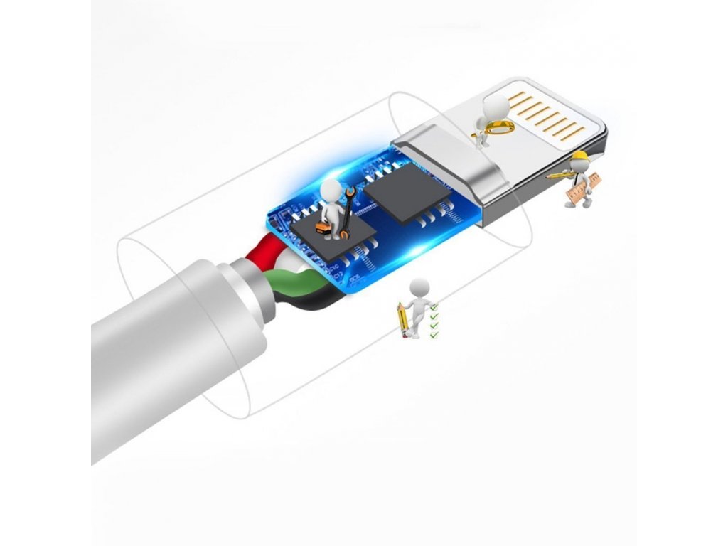 Kabel USB / USB typ C 3A 1m bílý (L1T bílý)