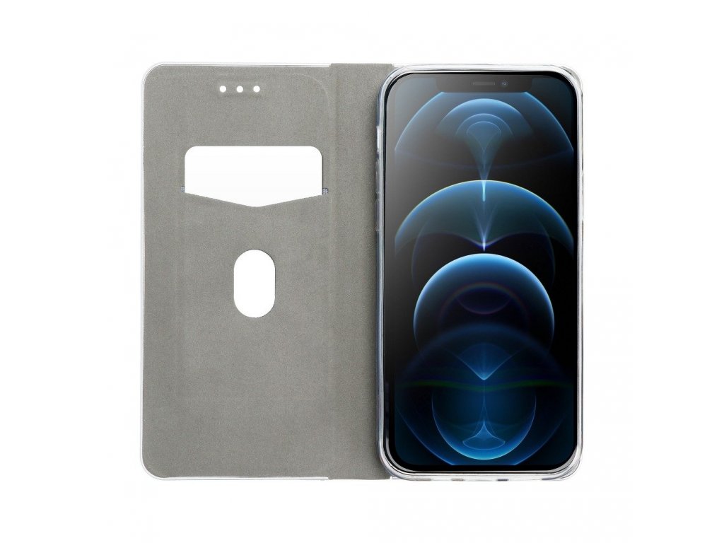 Pouzdro Forcell LUNA Book Silver pro XIAOMI Redmi NOTE 9T 5G - červené