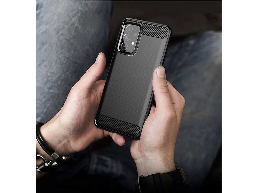 Karbonové flexibilní pouzdro Samsung Galaxy A52s / A52 5G / A52 4G černé