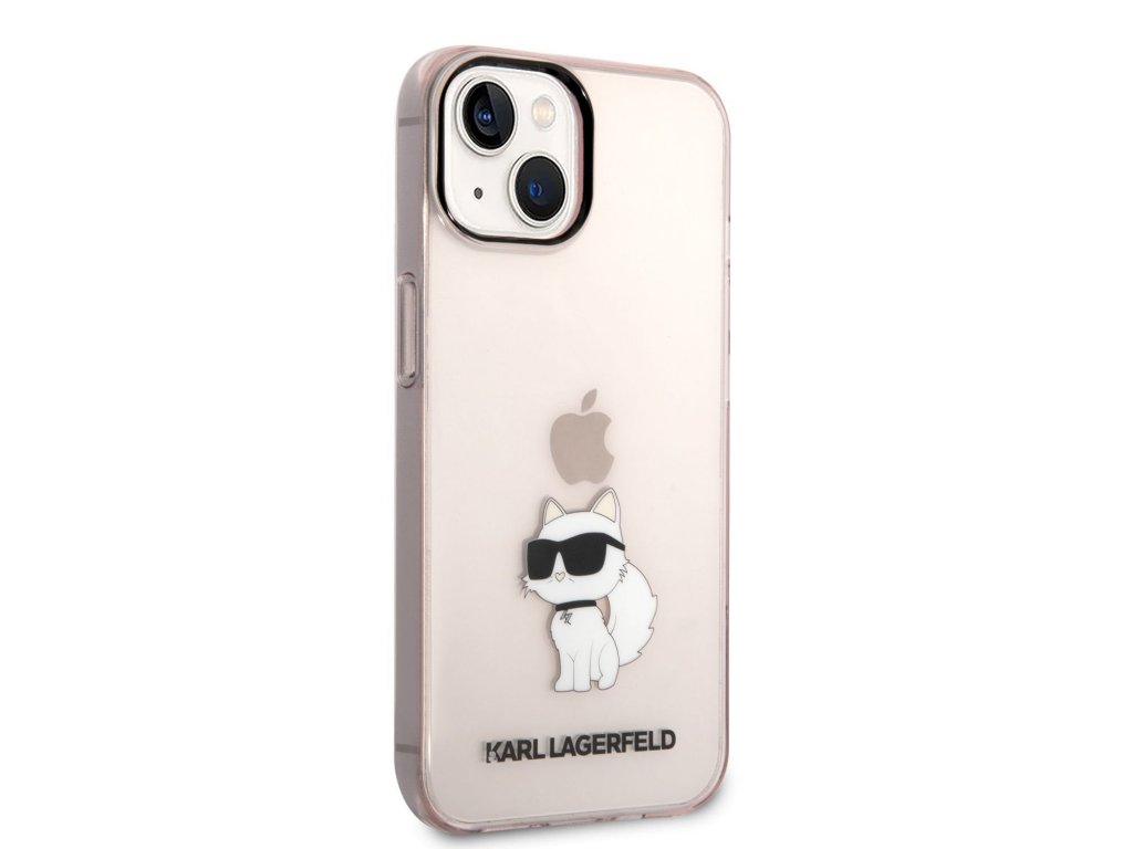 Zadní Kryt Karl Lagerfeld IML Choupette NFT pro iPhone 14 - růžový