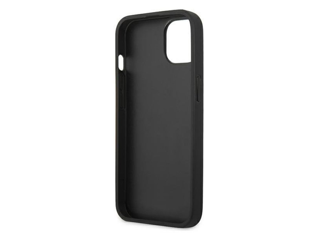 Karl Lagerfeld zadní kryt pro iPhone 13 mini 5,4" černý Saffiano Ikonik Karl`s Head