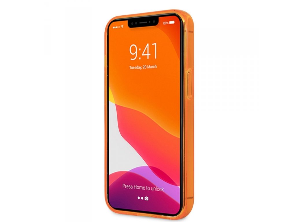 KLHCP13LCHTRO TPU Choupette Head Kryt pro iPhone 13 Pro - Fluo Orange