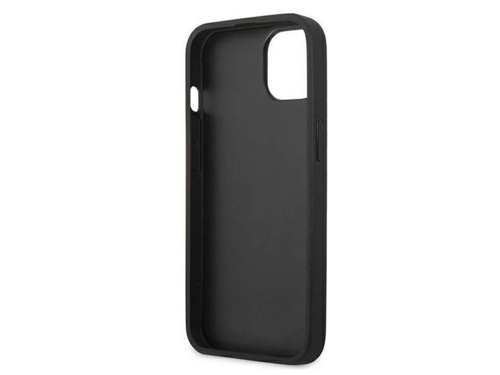 KLHCP13SOKPK Pouzdro pro iPhone 13 mini - 5,4" černé Saffiano Ikonik Karl`s Patch