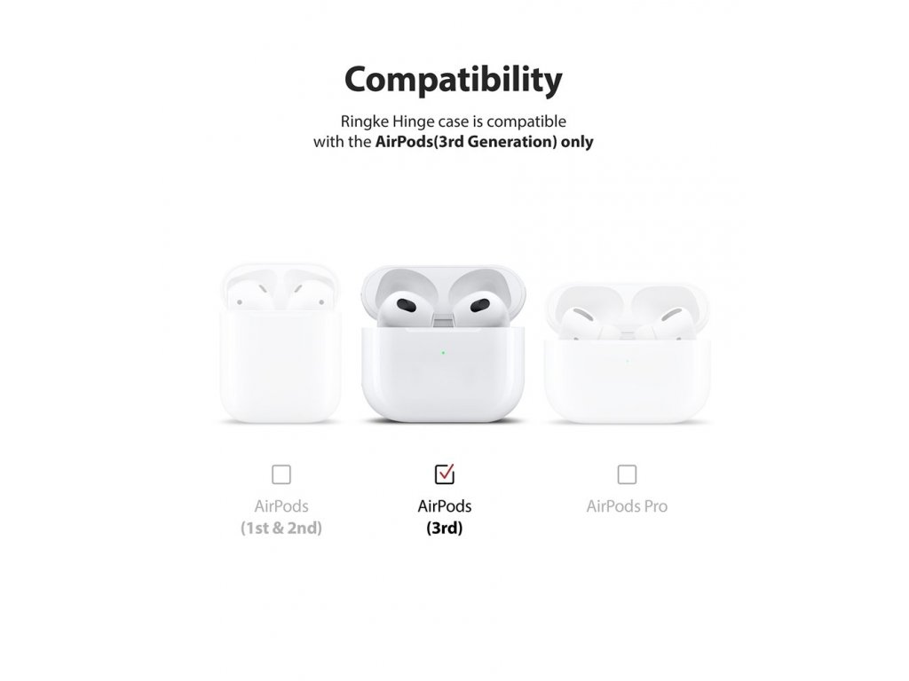 Kloubové pouzdro pro sluchátka AirPods 3 průhledné (EC59094RS)