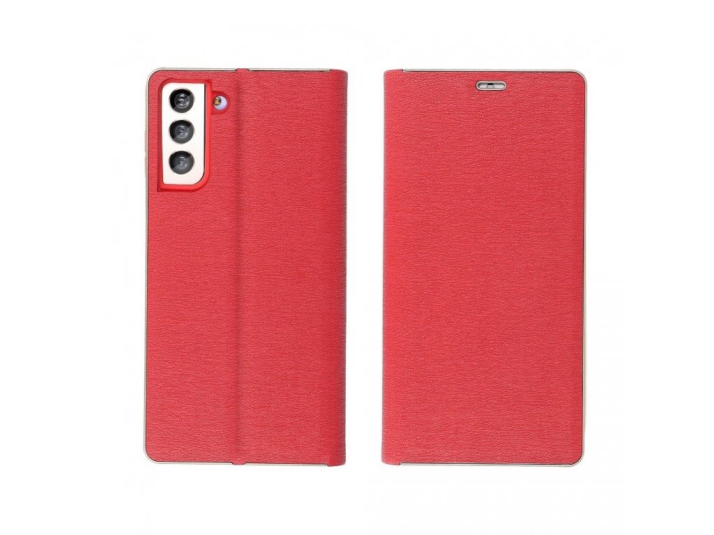 Knížkové pouzdro LUNA Gold pro XIAOMI Redmi 10 červené