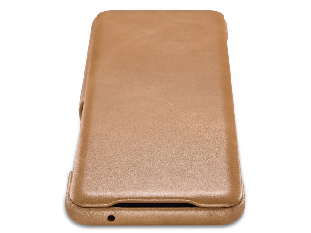 Kožené knížkové pouzdro Samsung Galaxy S20 Ultra khaki (RS992007-GG)