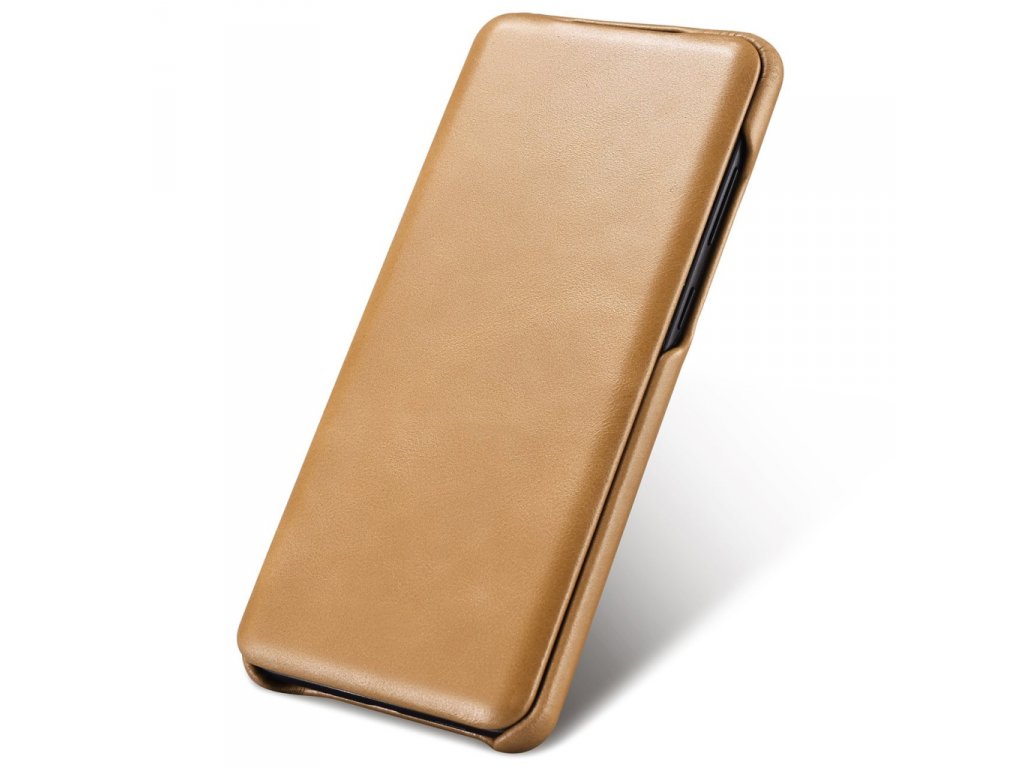 Kožené knížkové pouzdro Samsung Galaxy S20 Ultra khaki (RS992008-GG)