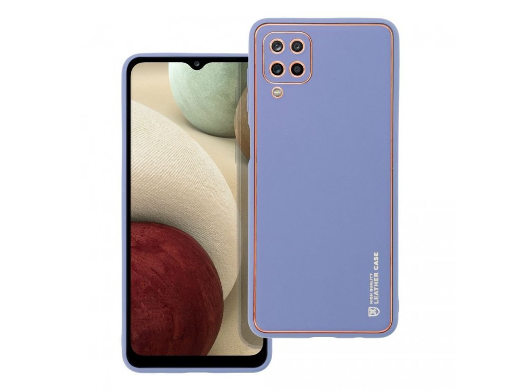 Kožené pouzdro Forcell LEATHER pro SAMSUNG Galaxy A12 modré