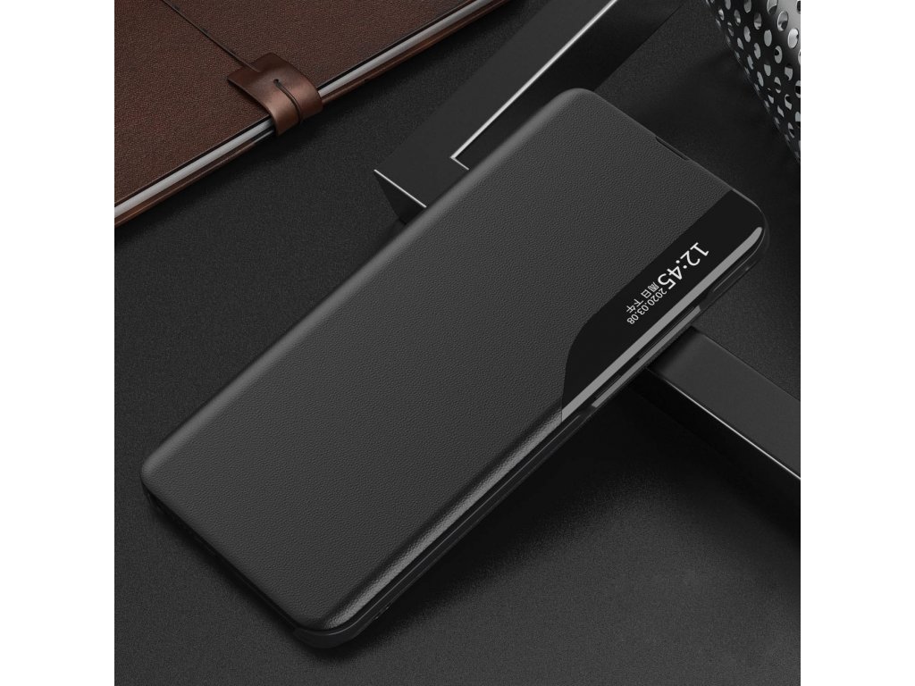 Knížkové pouzdro Eco Leather View Case pro Samsung Galaxy A54 5G s odklápěcím stojánkem černé