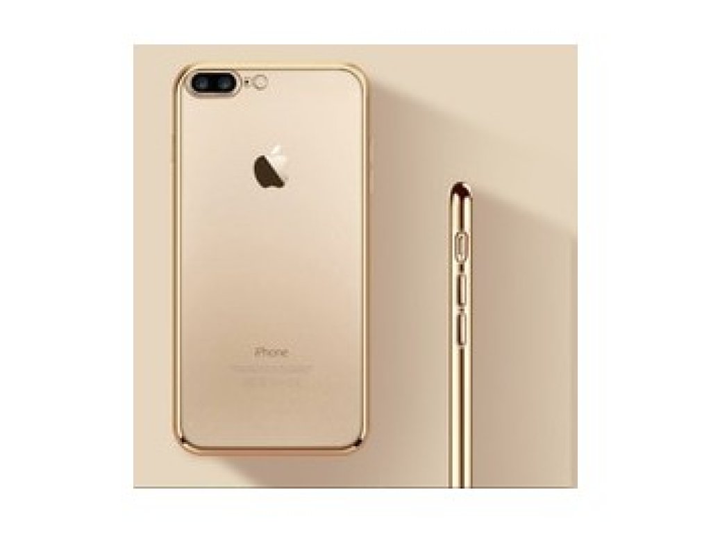 Kryt na iPhone 6 zlatý/průhledný