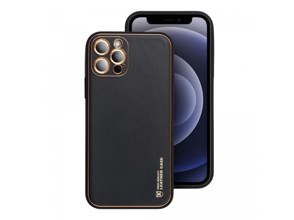 Kožené pouzdro pro iPHONE 15 PLUS - černé