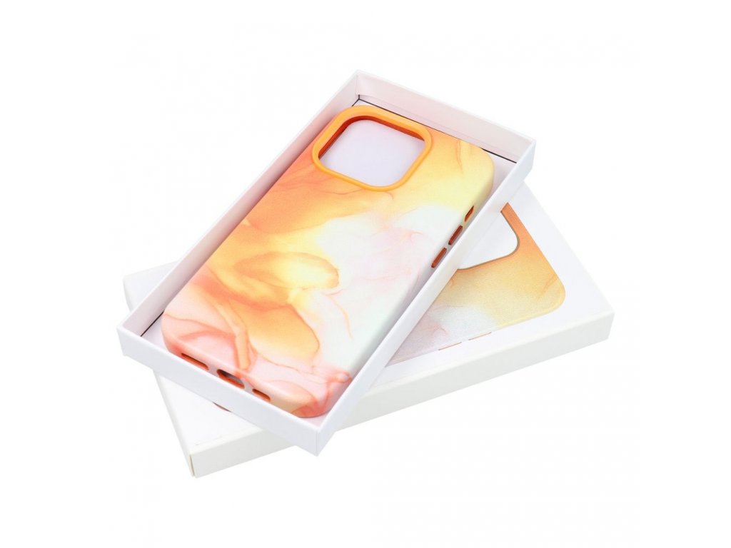 Leather Mag Cover for IPHONE 11 PRO orange splash