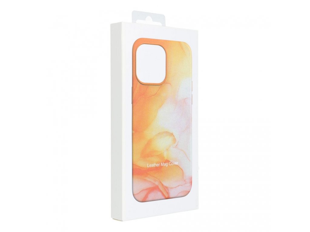 Leather Mag Cover for IPHONE 11 PRO orange splash