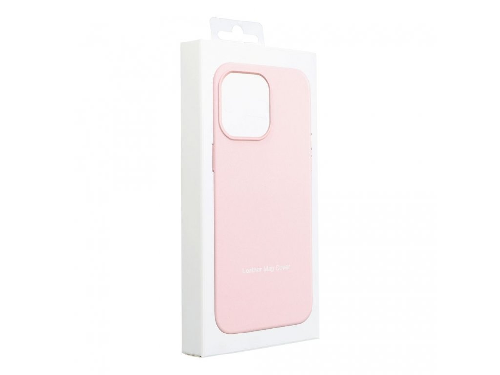 Leather Mag Cover for IPHONE 15 PRO MAX sand pink