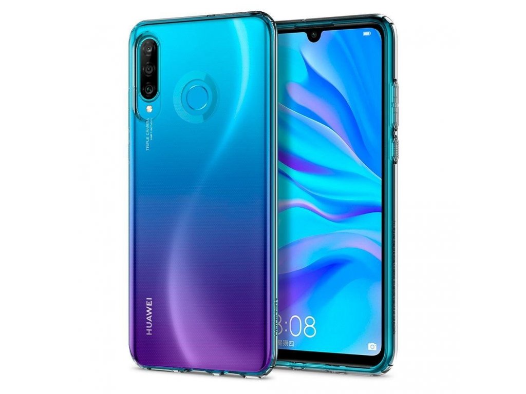 Liquid Crystal pouzdro HUAWEI P30 LITE průsvitné