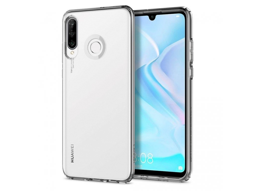 Liquid Crystal pouzdro HUAWEI P30 LITE průsvitné