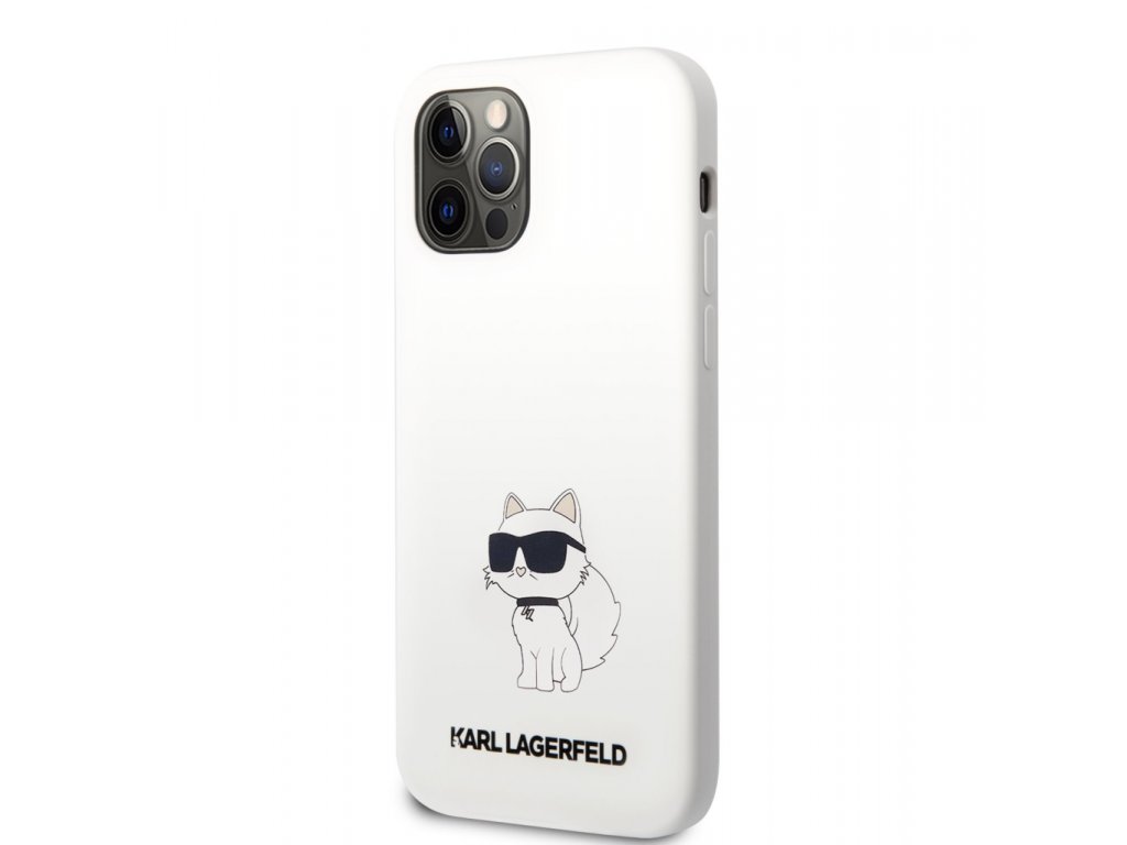 Liquid Silicone Choupette NFT Zadní Kryt pro iPhone 12/12 Pro - bílé