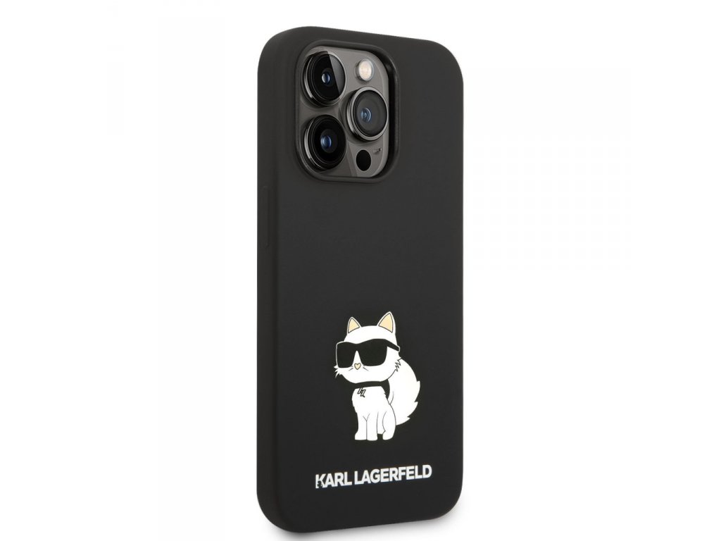 Liquid Silicone Choupette NFT Zadní kryt pro iPhone 14 Pro Max - černé