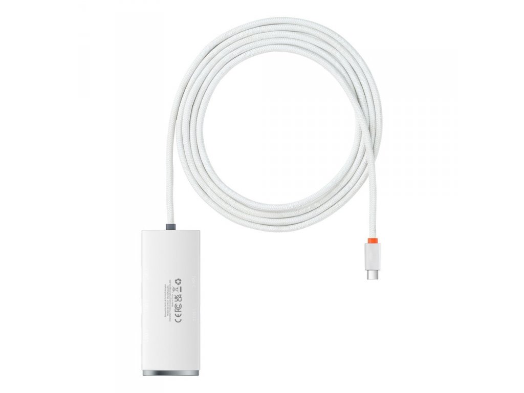 Lite Series adaptér HUB USB Type C - 4x USB 3.0 2m bílý (WKQX030502)